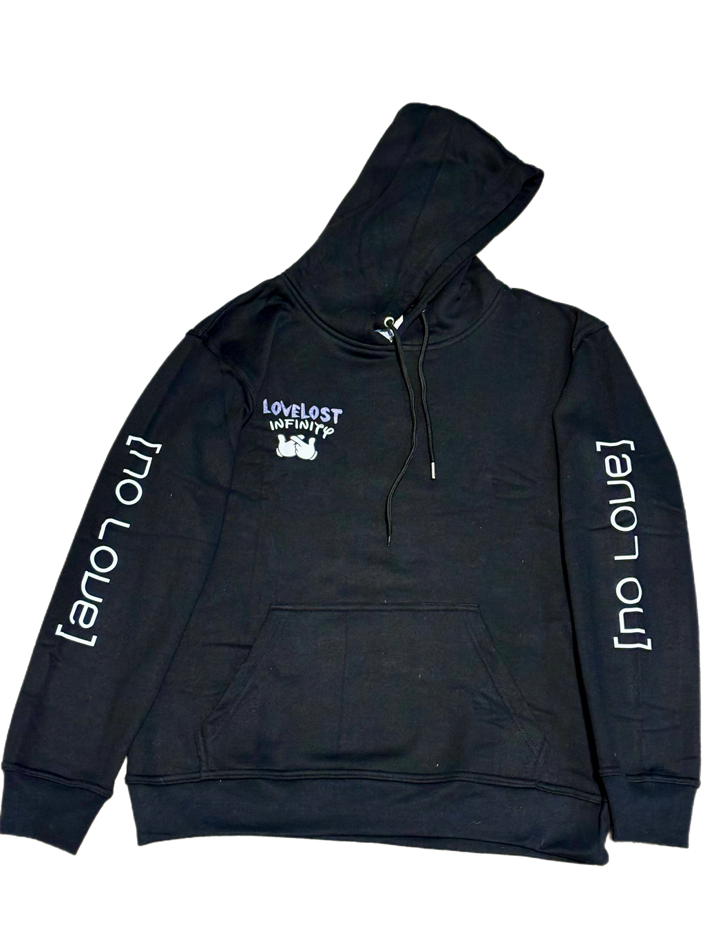 "No Love" Long sleeve Hoodie - Street wear - LoveLostInfinity
